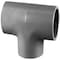 Keeney Mfg Charlotte Pipe Schedule 80 3/4 in. Slip X 3/4 in. D Slip PVC Reducing Tee 1 pk PVC084004200 - alternate 1